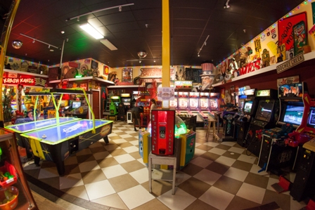 The Mill arcade room with classic games